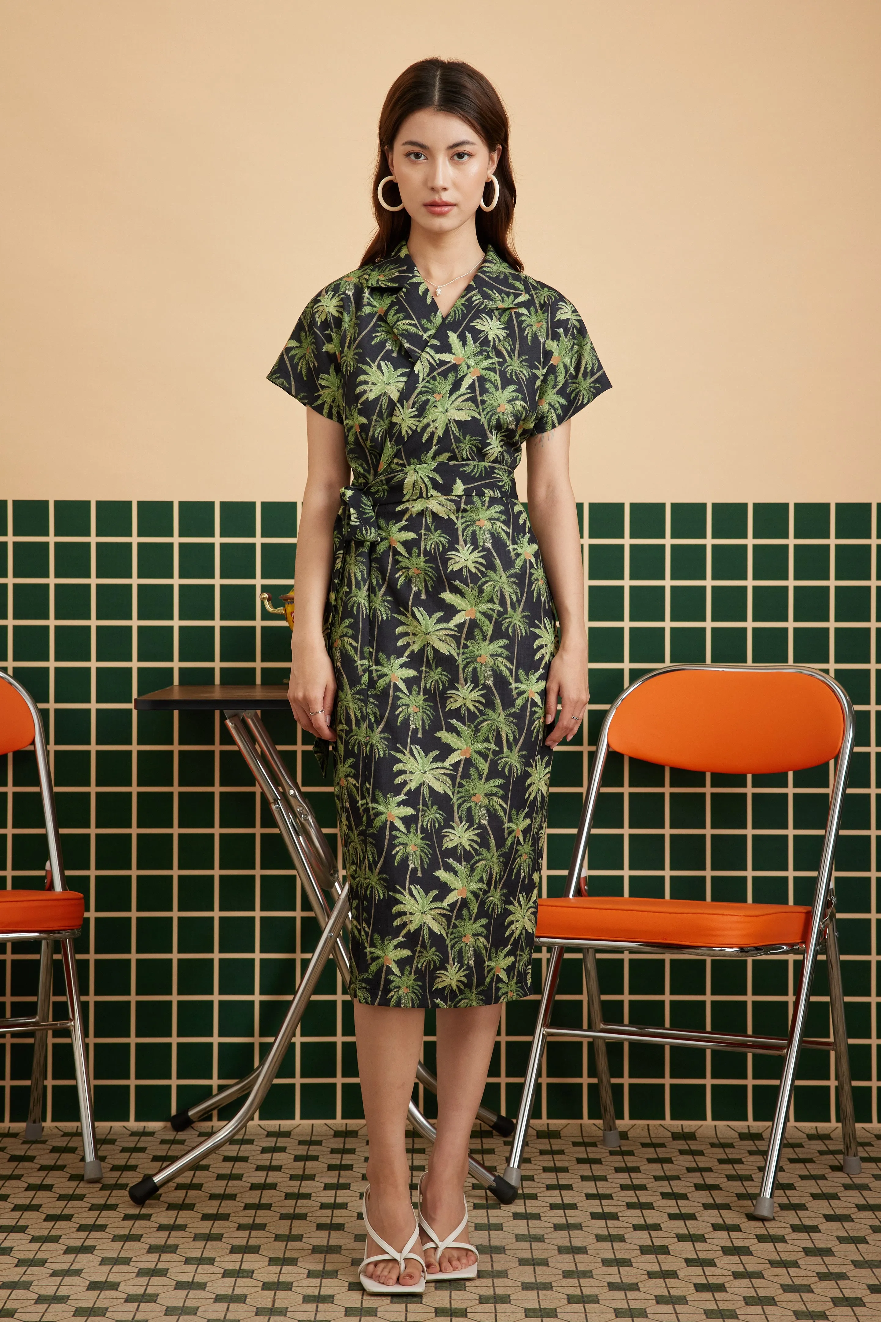 ARABELLA DRESS IN DARK TROPIC