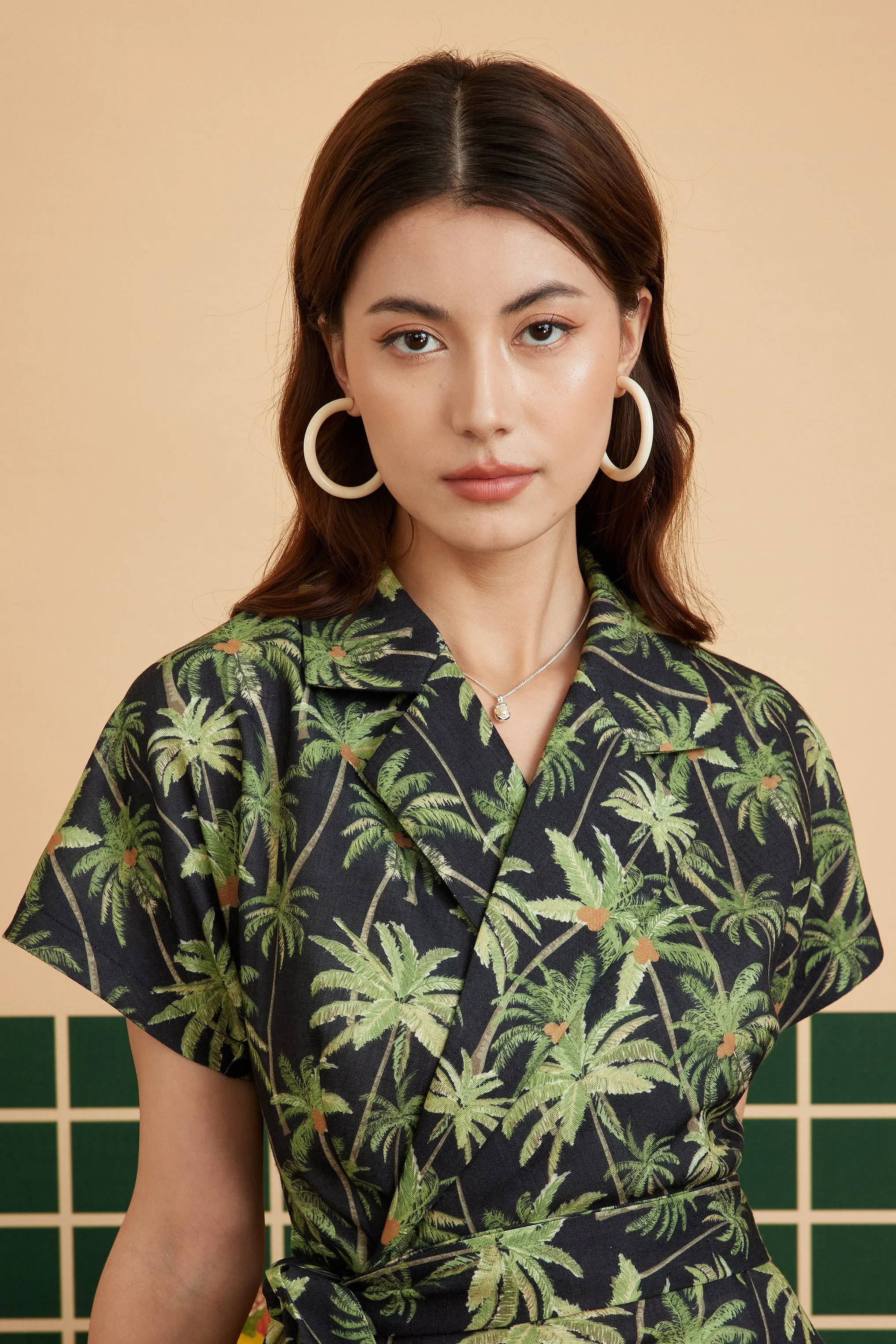 ARABELLA DRESS IN DARK TROPIC