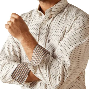 Ariat Men's Wrinkle Free Izzy Classic Fit White Long Sleeve Shirt