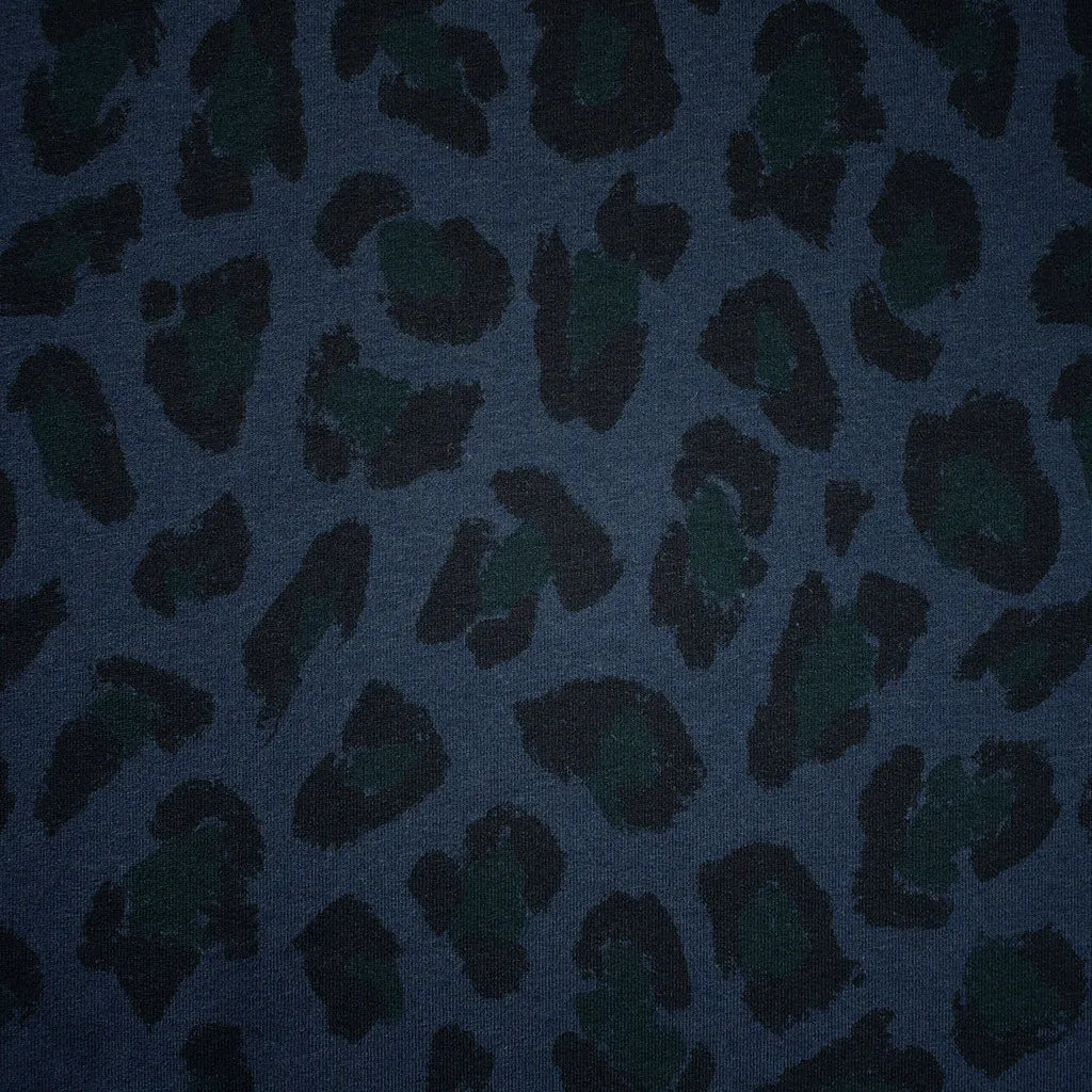 Atelier Brunette Leony Animal Print Sweatshirt Fleece Midnight