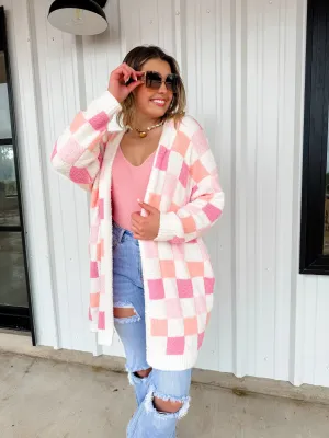 Cloud Checker Cardigan