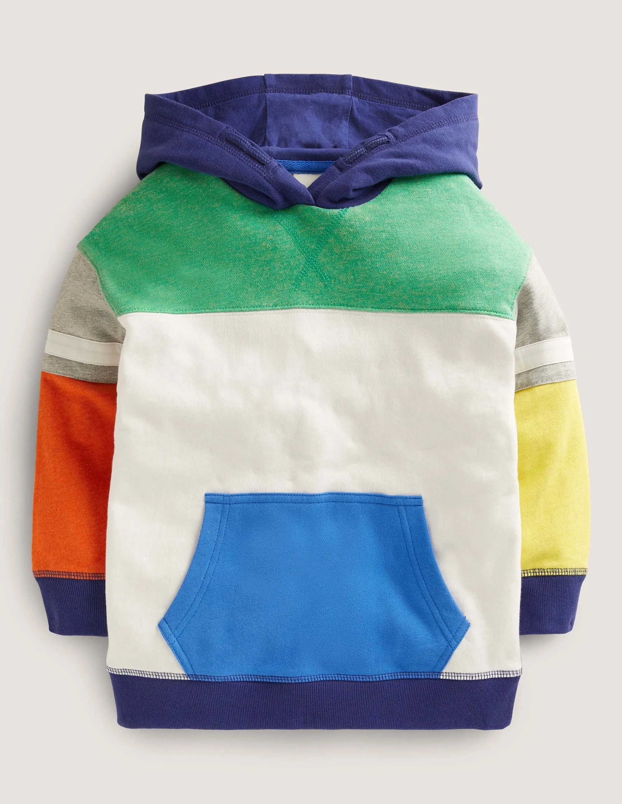 Colourblock Hoodie-Multi