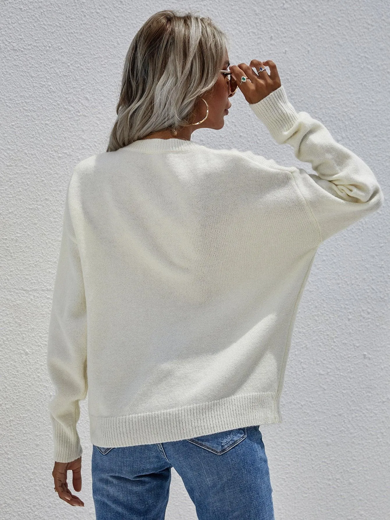 Confident Half Buttoned Henley Sweater