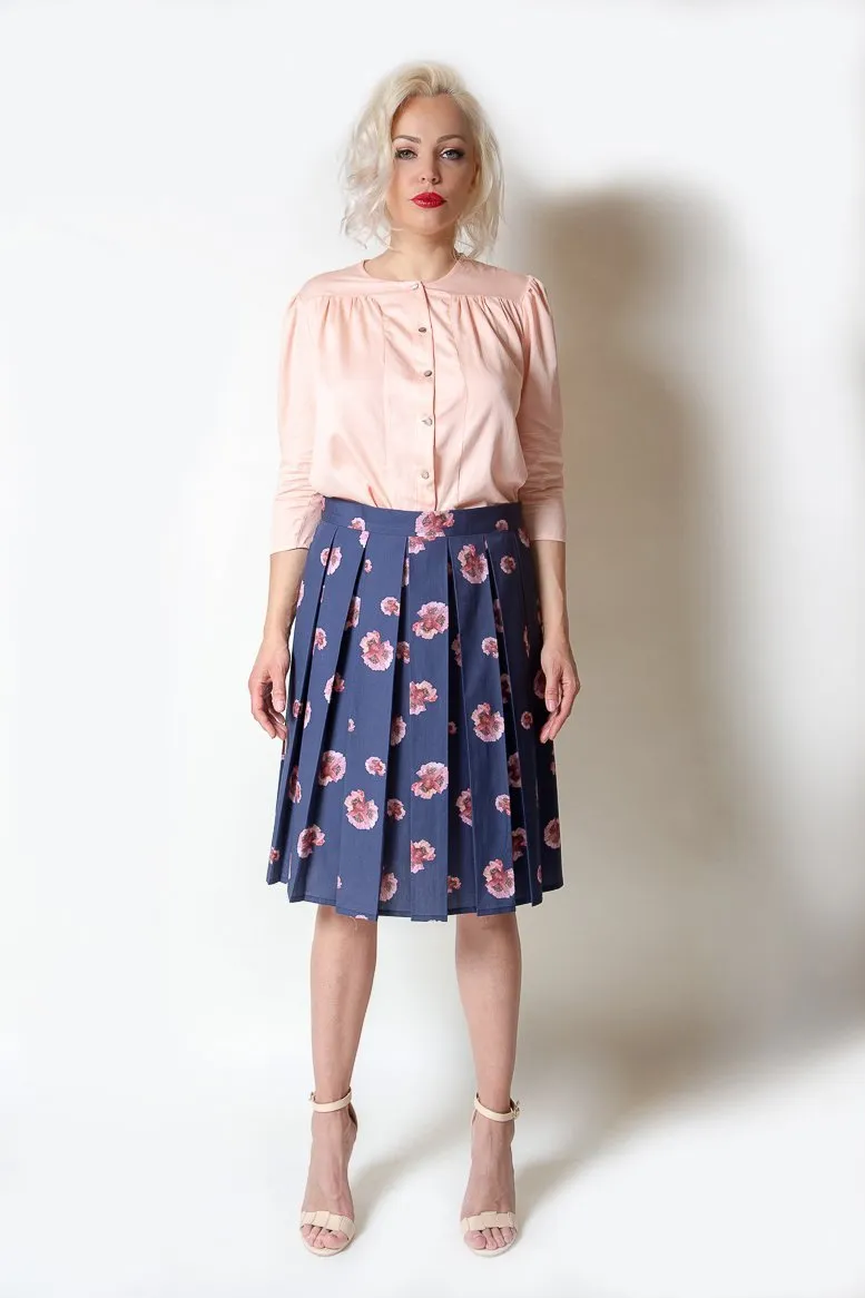 Coral Cotton Blouse