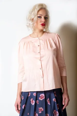 Coral Cotton Blouse