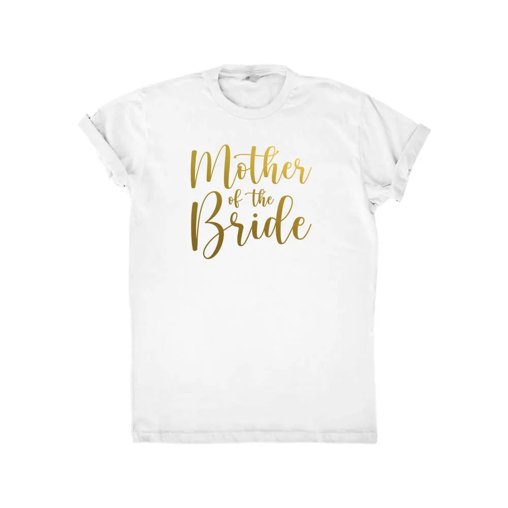 Cursive Mother of the Bride & Groom V-Neck