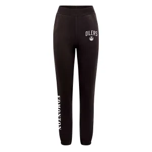 Edmonton Oilers Women's Sportiqe Terry Black Pants/Joggers