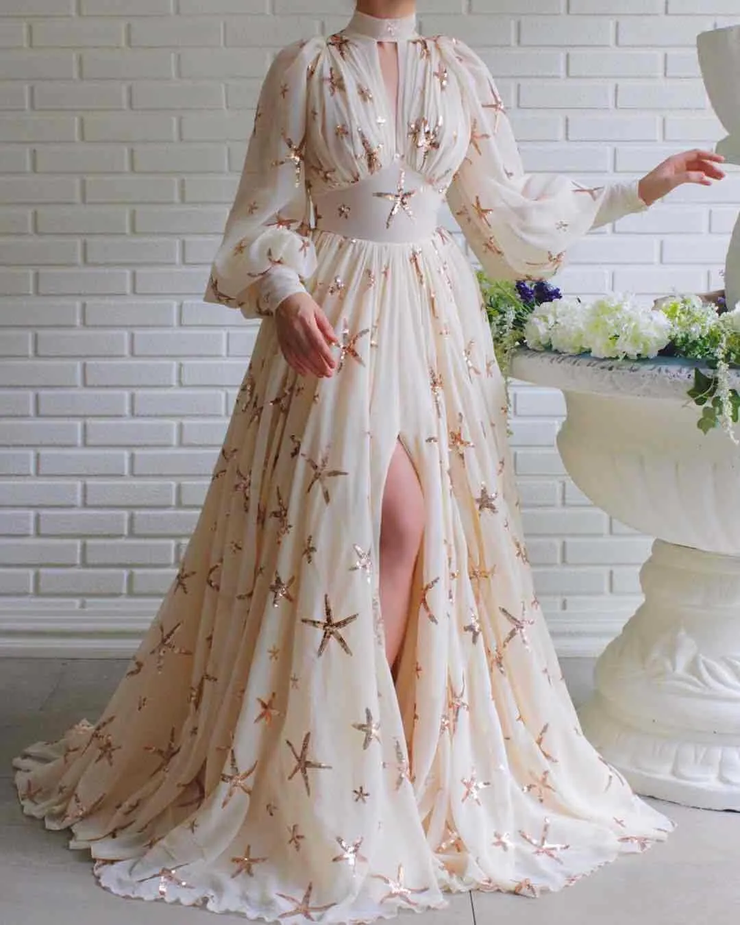 Elise chiffon flaring Maxi DRESS