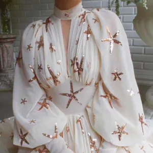 Elise chiffon flaring Maxi DRESS