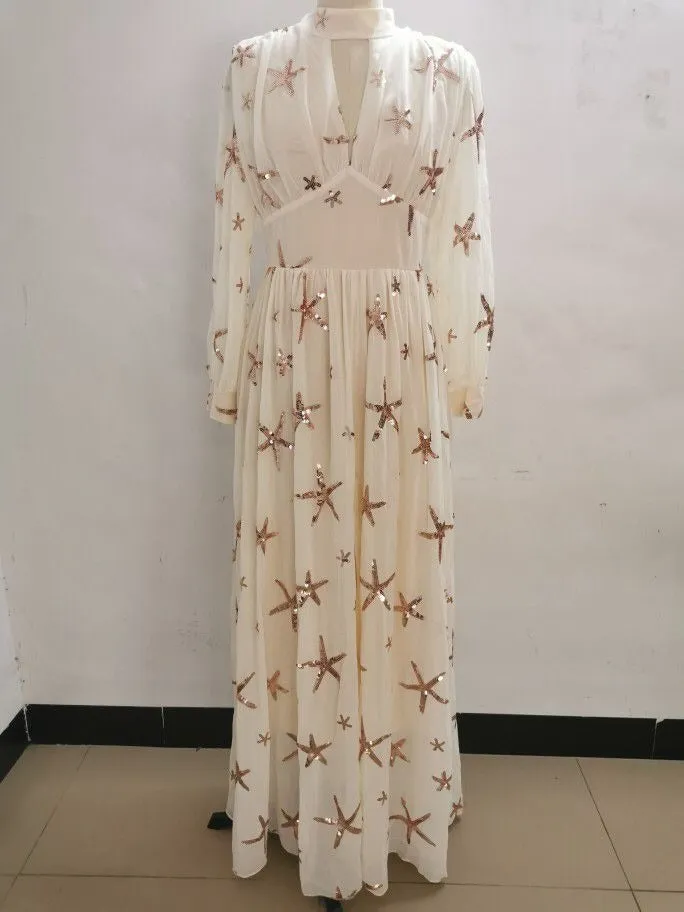 Elise chiffon flaring Maxi DRESS