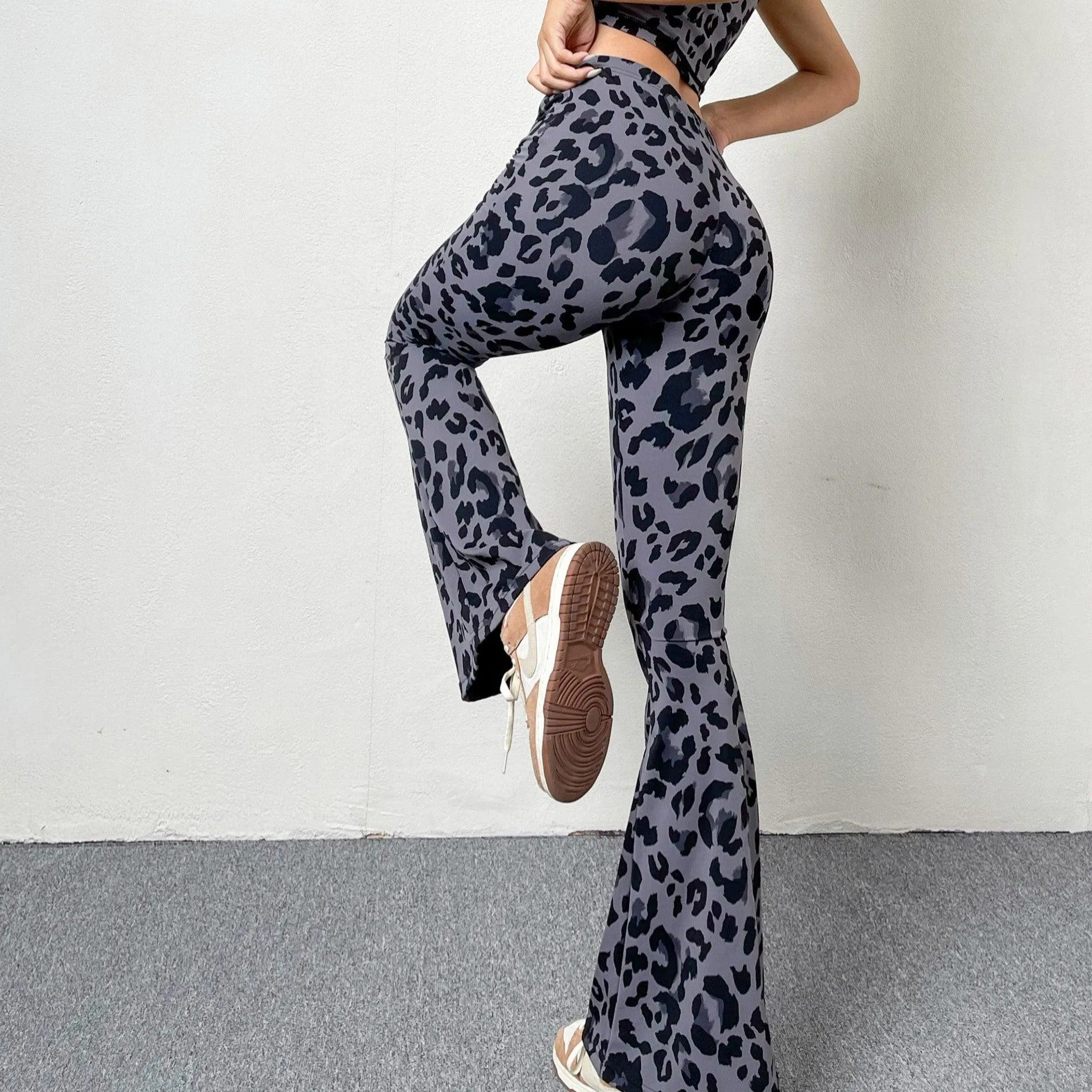 European & American Leopard Print Pants for Stylish Outfits