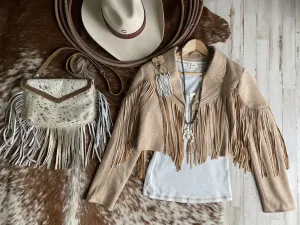 Fringed Moto Short Jacket