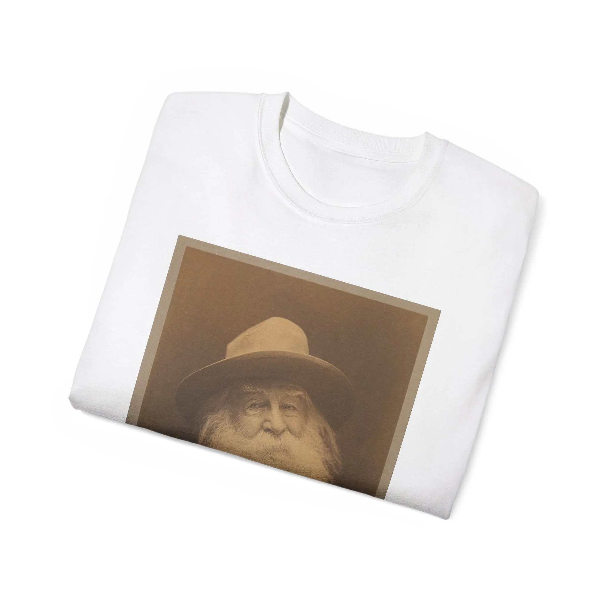 George C. Cox - Walt Whitman - Google Art Project White T-Shirt Gildan 2000 Cotton Unisex