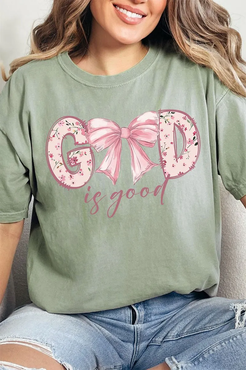 Girlie God Is Good Comfort Colors Adult Ring-Spun Cotton Tee