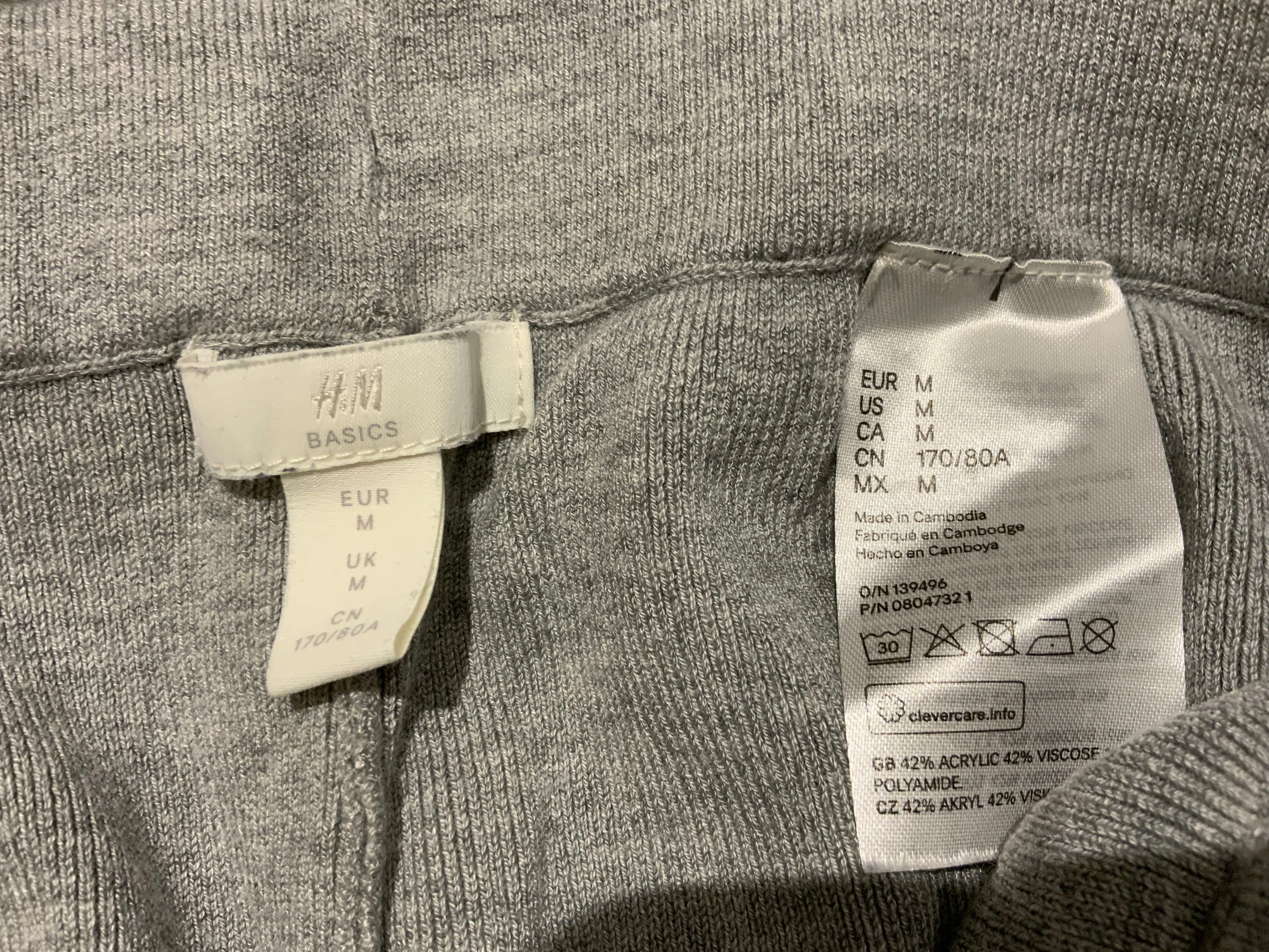 H&M grey or black ladies joggers pants trousers Size M medium ladies