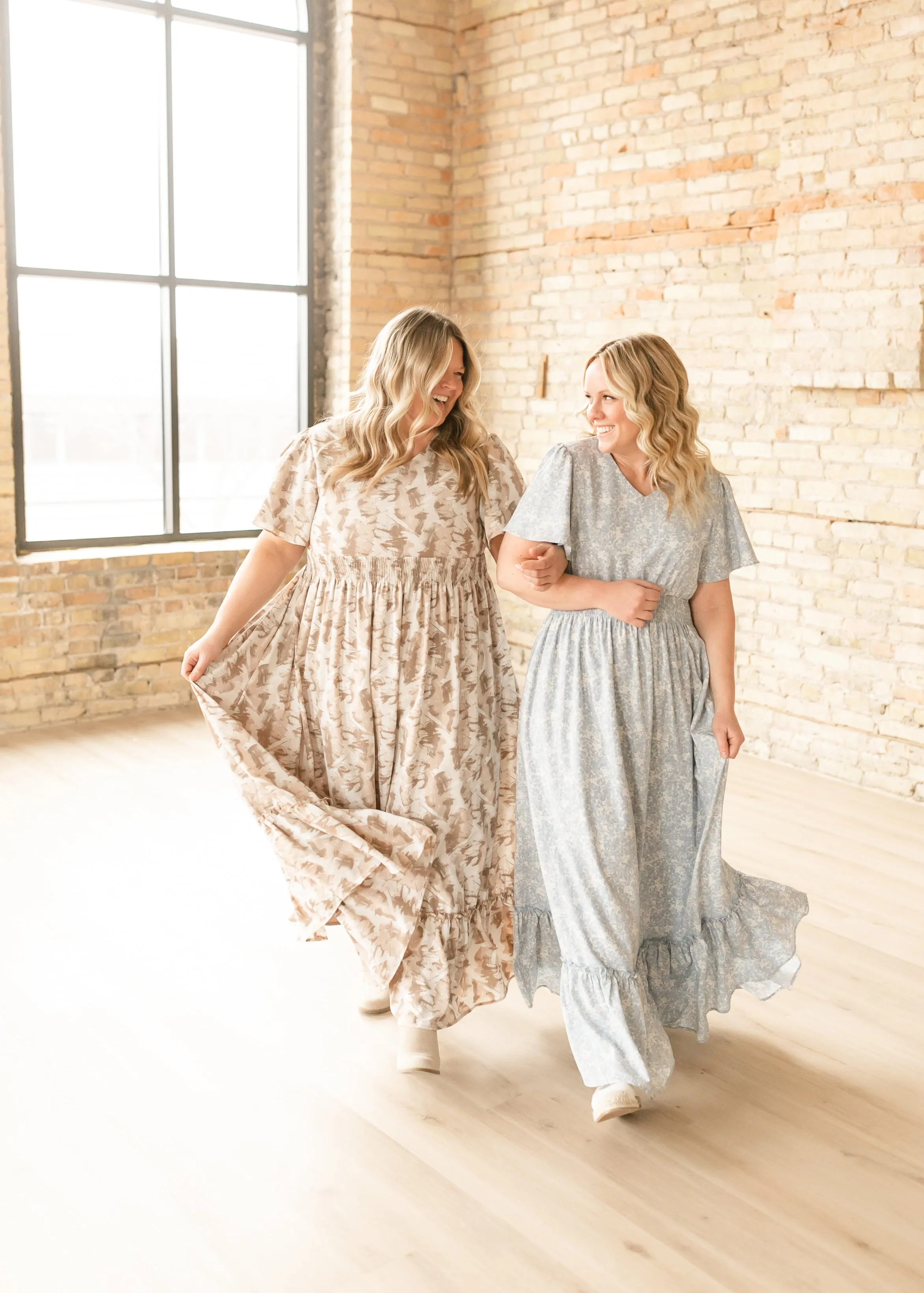 Isabella V Neck Flutter Sleeve Floral Maxi Dress - FINAL SALE