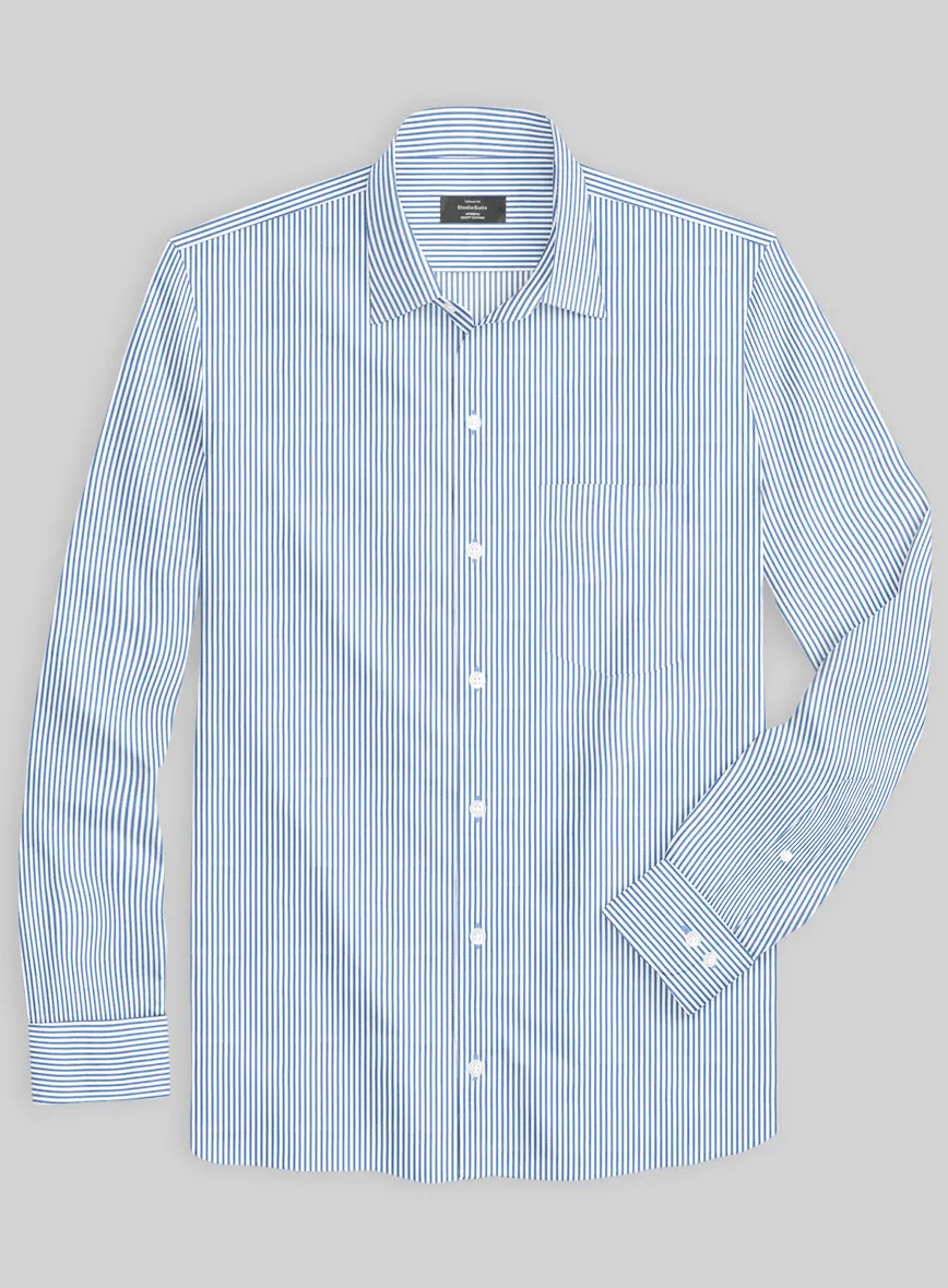Italian Lombardo Angel Blue Stripes Shirt
