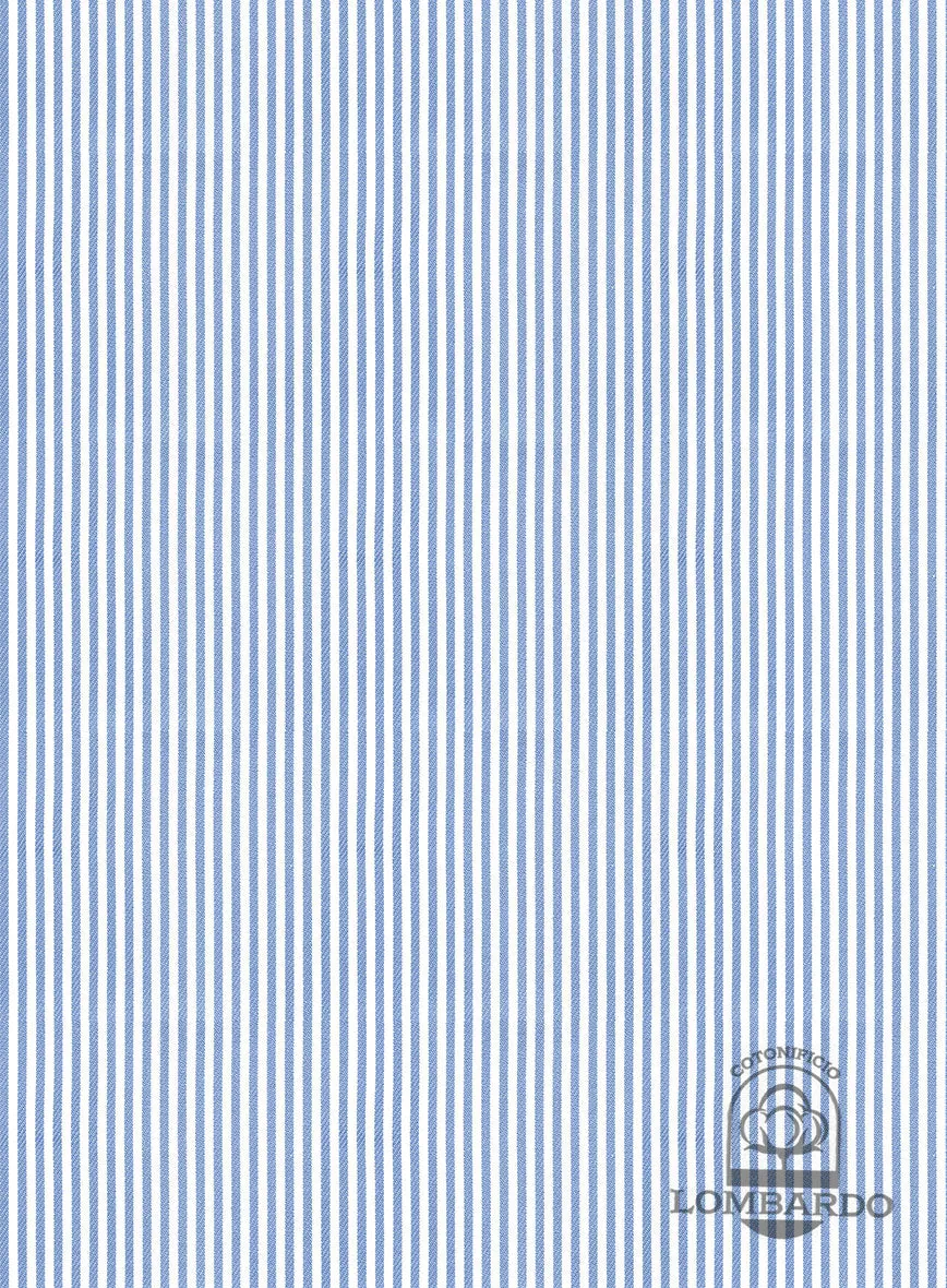 Italian Lombardo Angel Blue Stripes Shirt