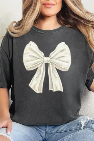 Ivory Coquette Bow Comfort Colors Adult Ring-Spun Cotton Tee