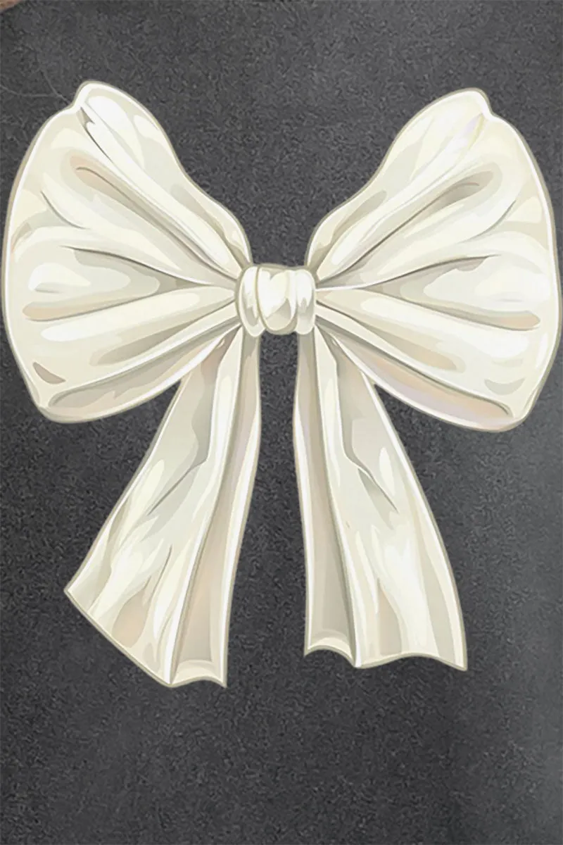 Ivory Coquette Bow Comfort Colors Adult Ring-Spun Cotton Tee