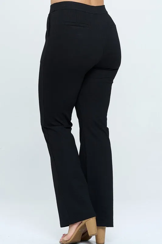 Junior Plus Pull On Ponte Pants