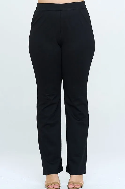 Junior Plus Pull On Ponte Pants
