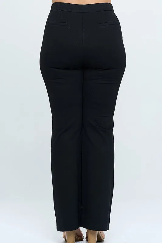Junior Plus Pull On Ponte Pants