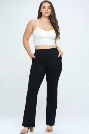 Junior Plus Pull On Ponte Pants