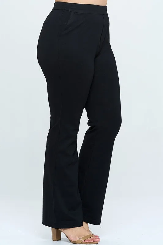 Junior Plus Pull On Ponte Pants