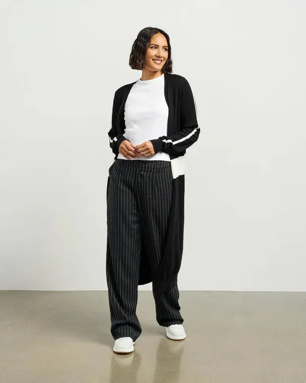 Kyle  Knit Cardi - Black/White