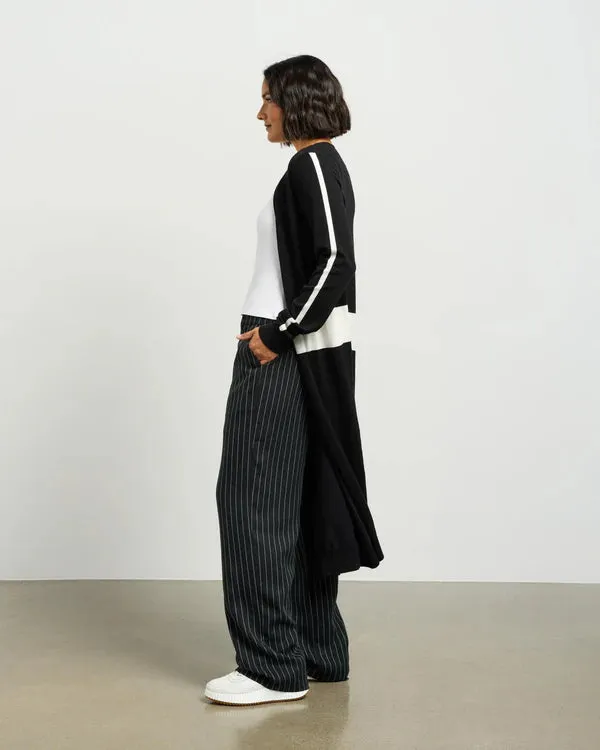 Kyle  Knit Cardi - Black/White