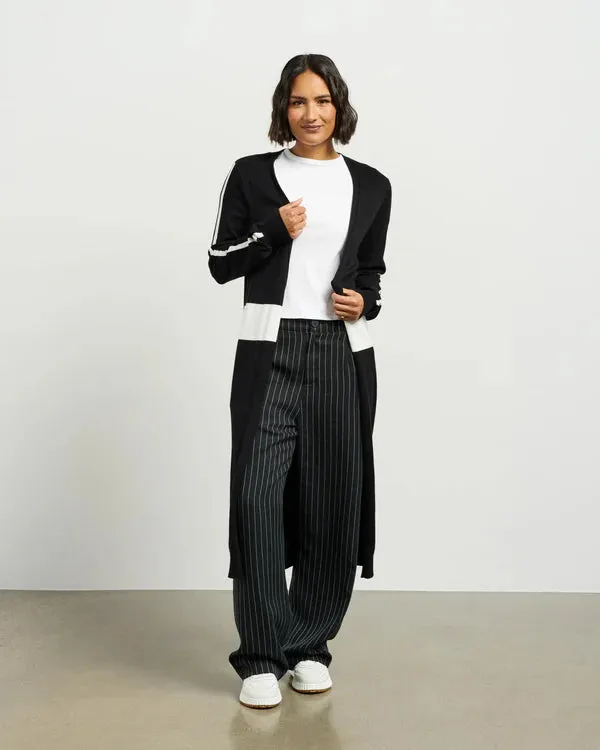 Kyle  Knit Cardi - Black/White