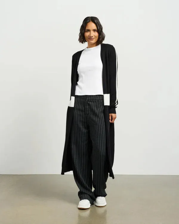 Kyle  Knit Cardi - Black/White