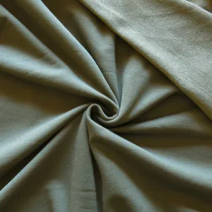 Lichen Green Polartec Powerstretch Fleece Knit Fabric