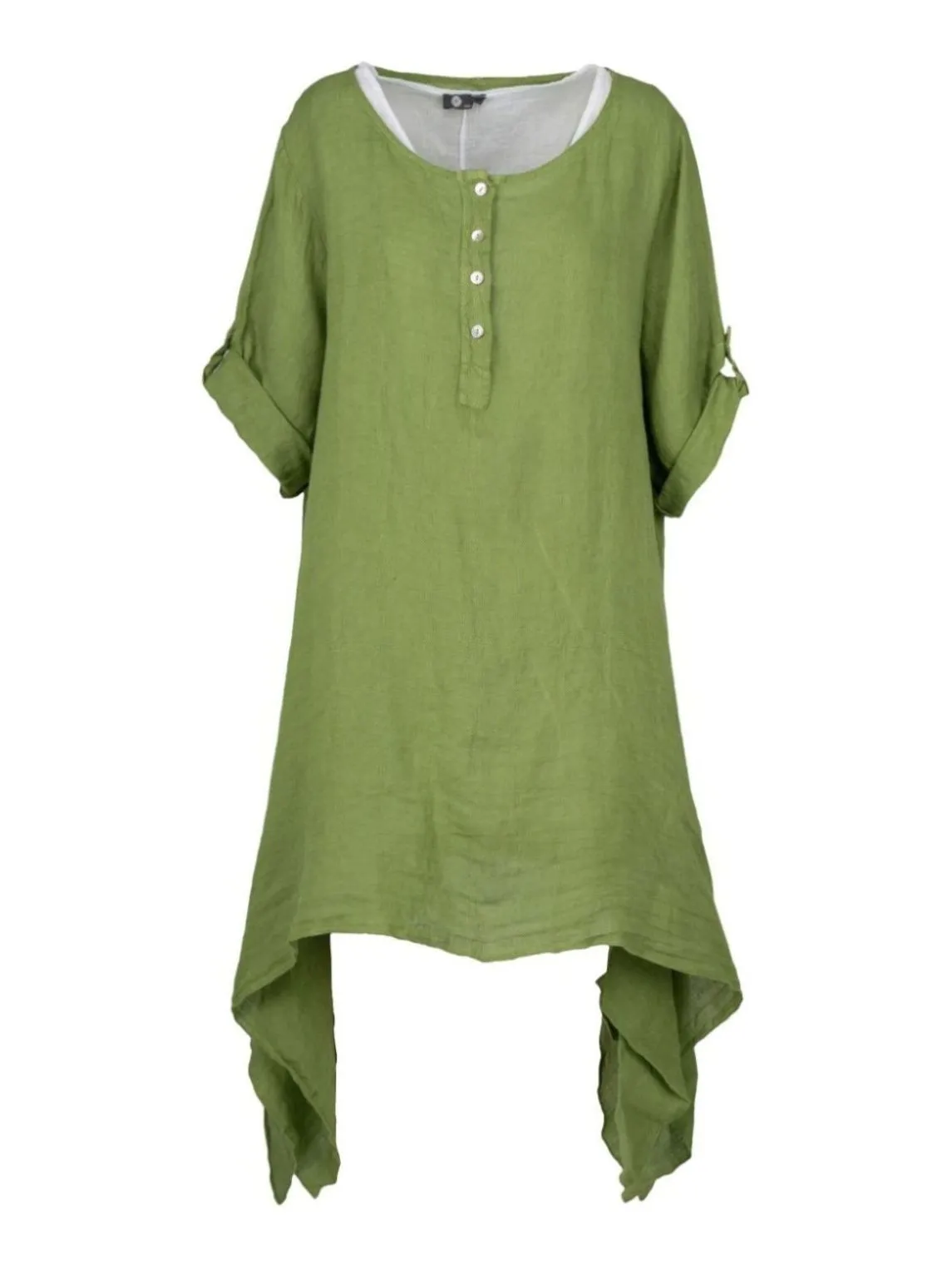 M Made in Italy  Ladies Woven Dress  Green