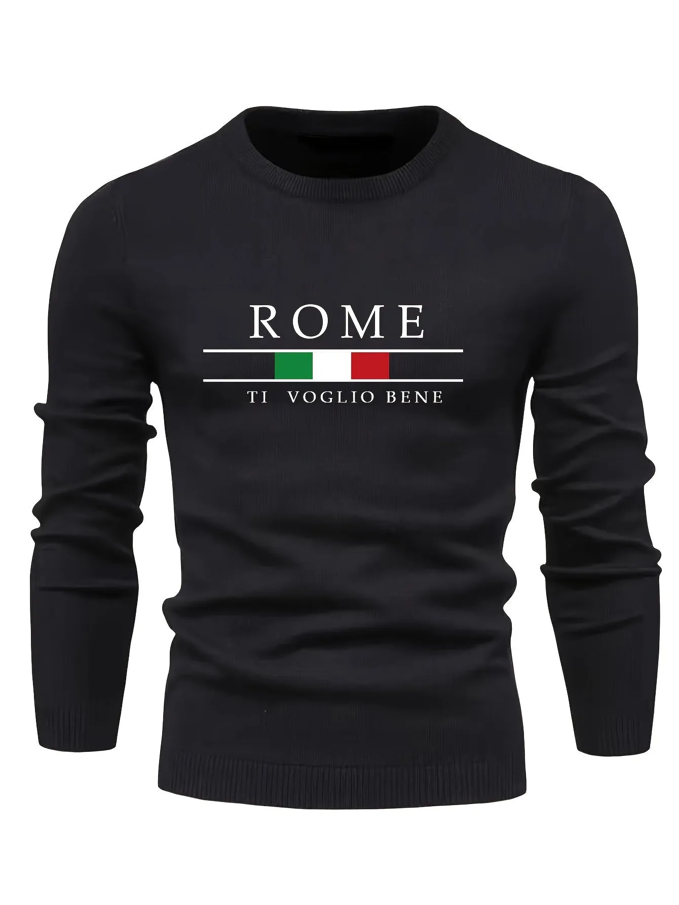 Men's Casual Sweater |ROME Print Pullover