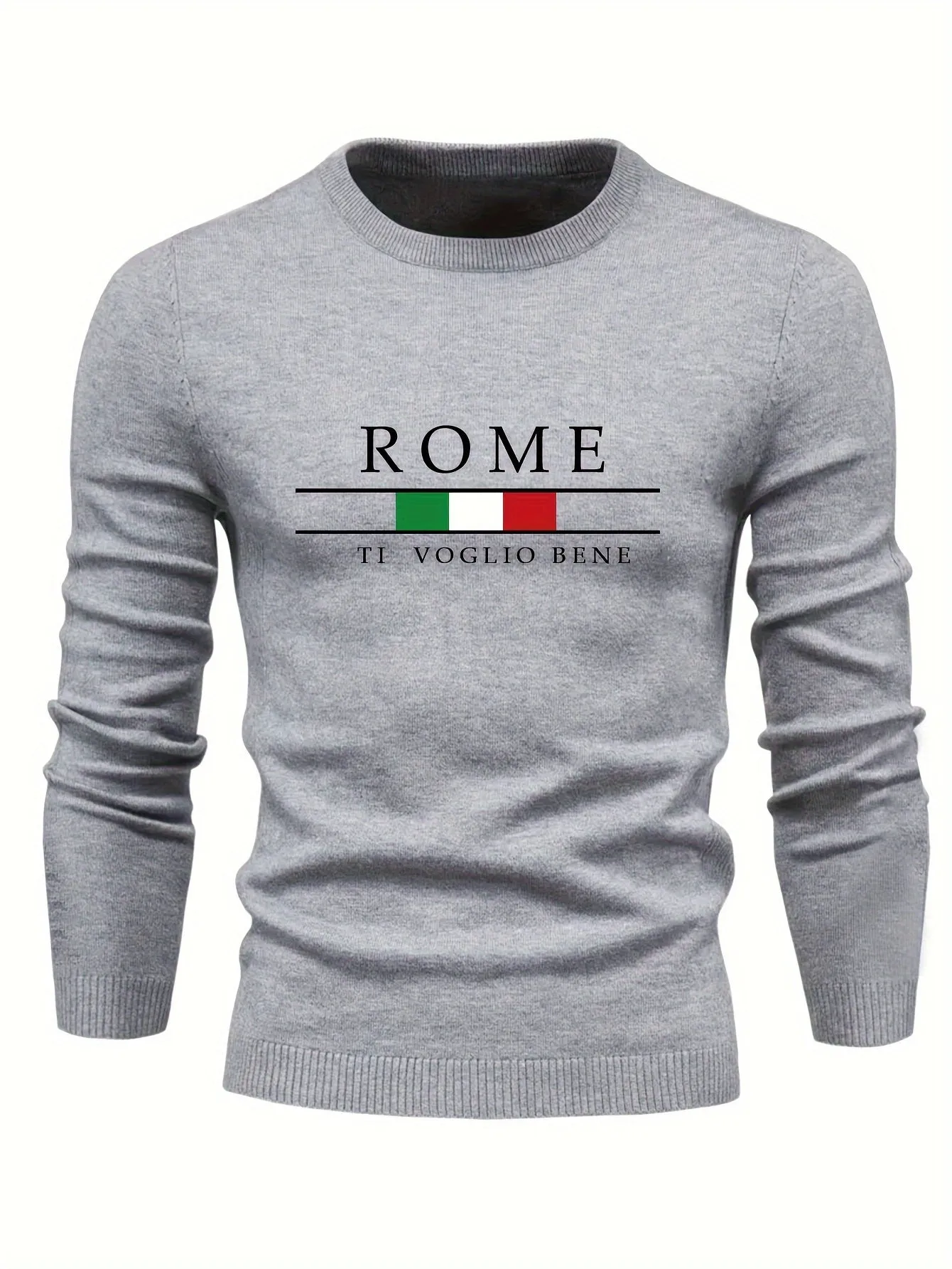 Men's Casual Sweater |ROME Print Pullover