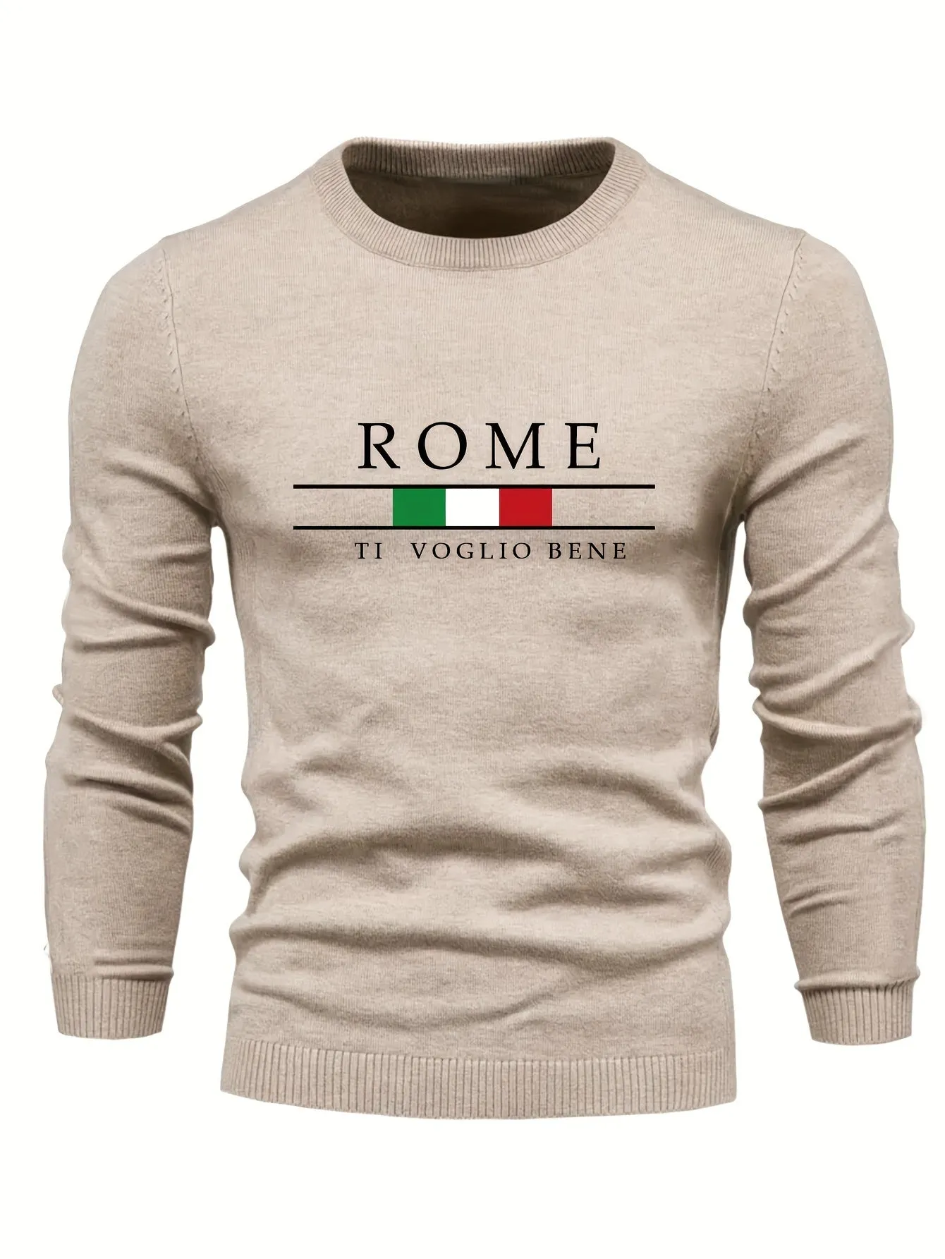Men's Casual Sweater |ROME Print Pullover