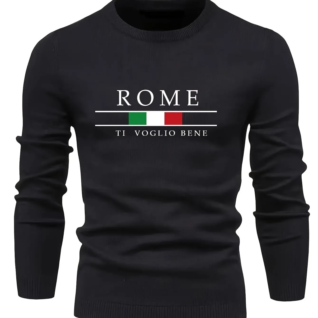 Men's Casual Sweater |ROME Print Pullover