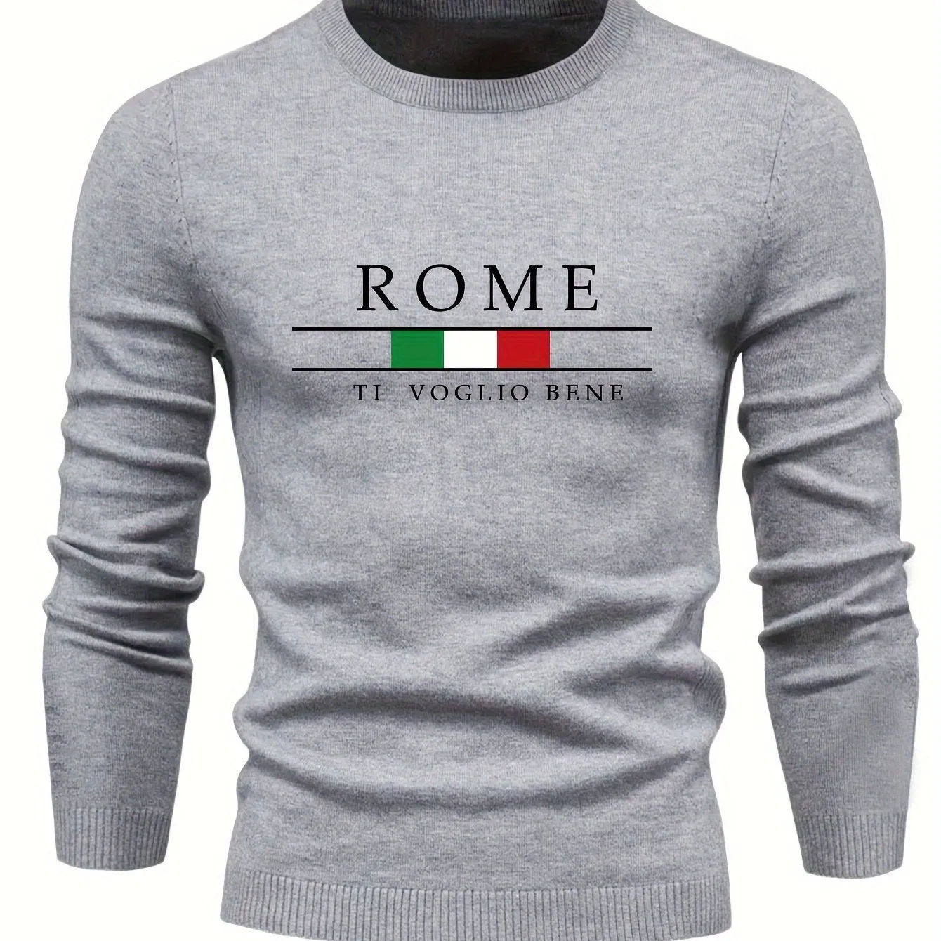 Men's Casual Sweater |ROME Print Pullover