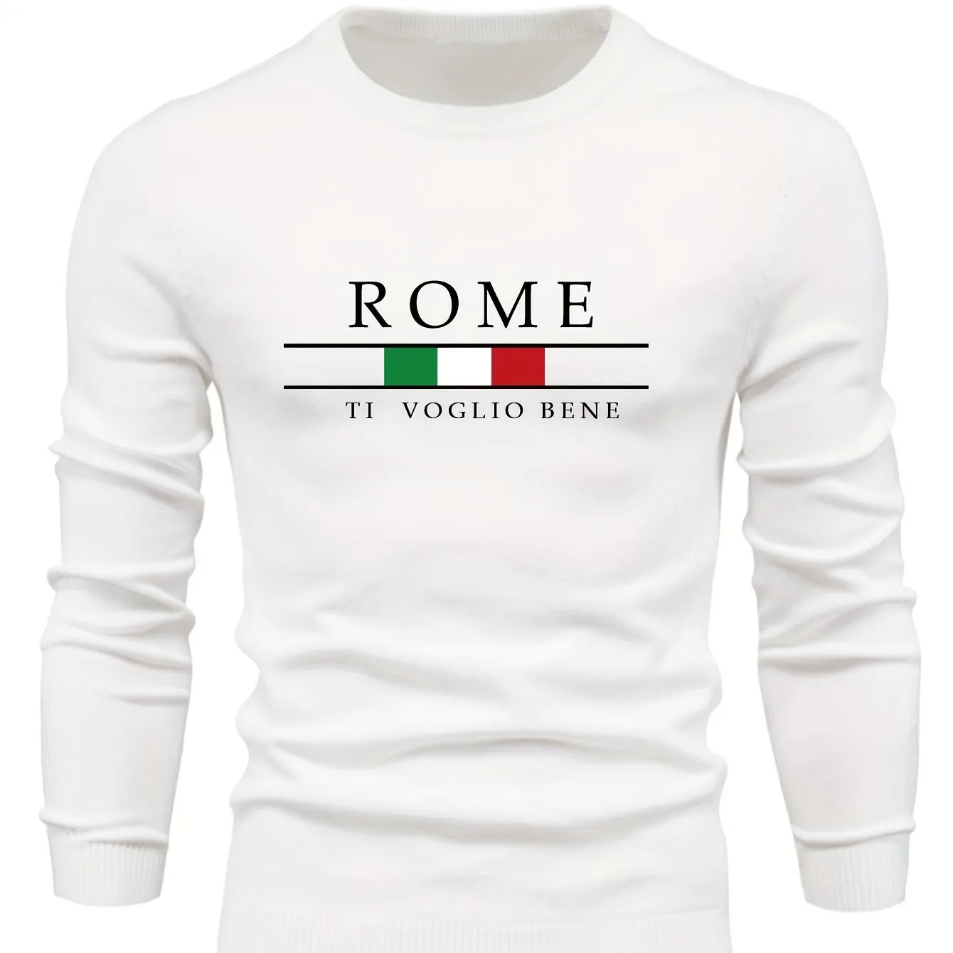 Men's Casual Sweater |ROME Print Pullover
