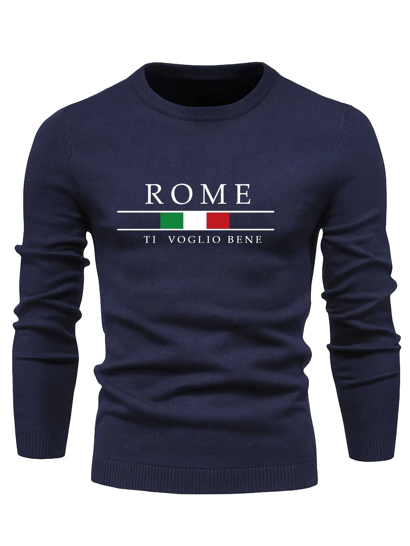 Men's Casual Sweater |ROME Print Pullover