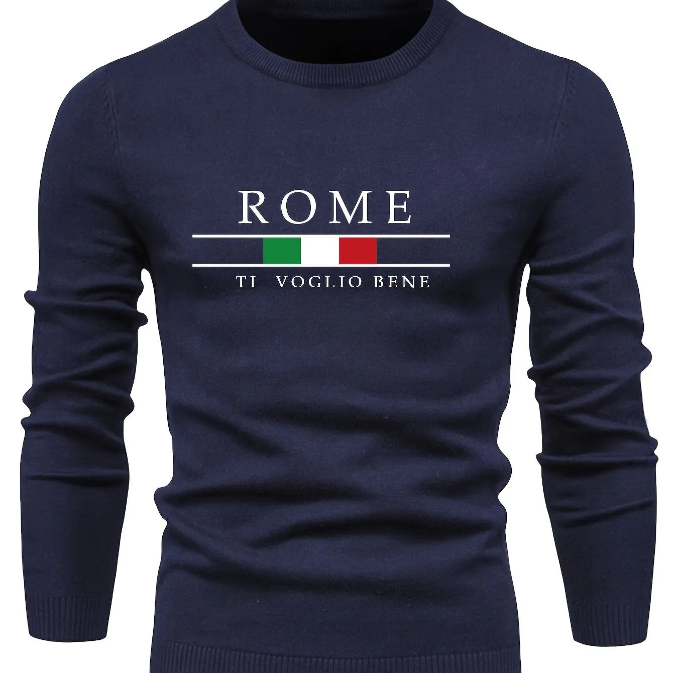 Men's Casual Sweater |ROME Print Pullover