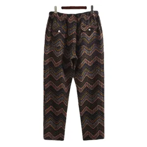 Men's Fashion Wave Stripe Print Loose Casual Hawaiian Pants - Comfy and Stylish