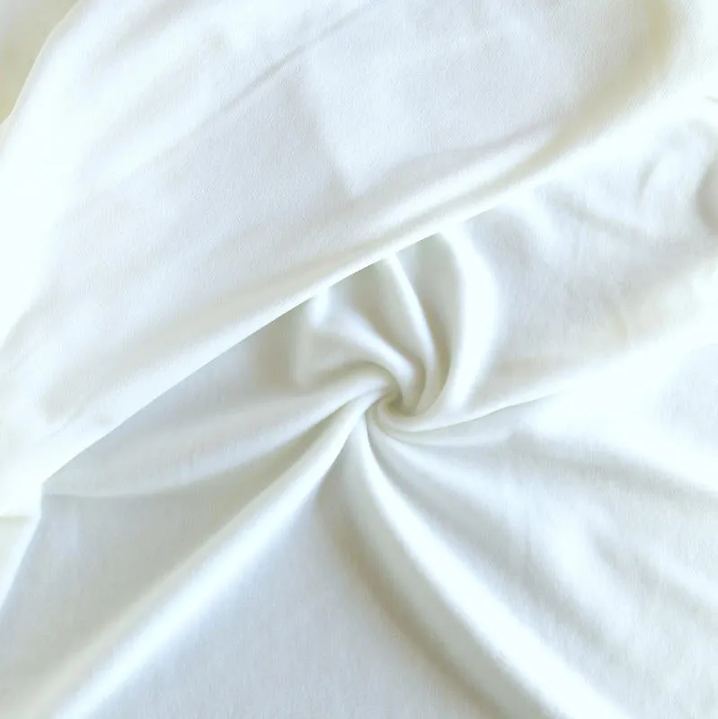 Off White Polartec Powerstretch Fleece Knit Fabric
