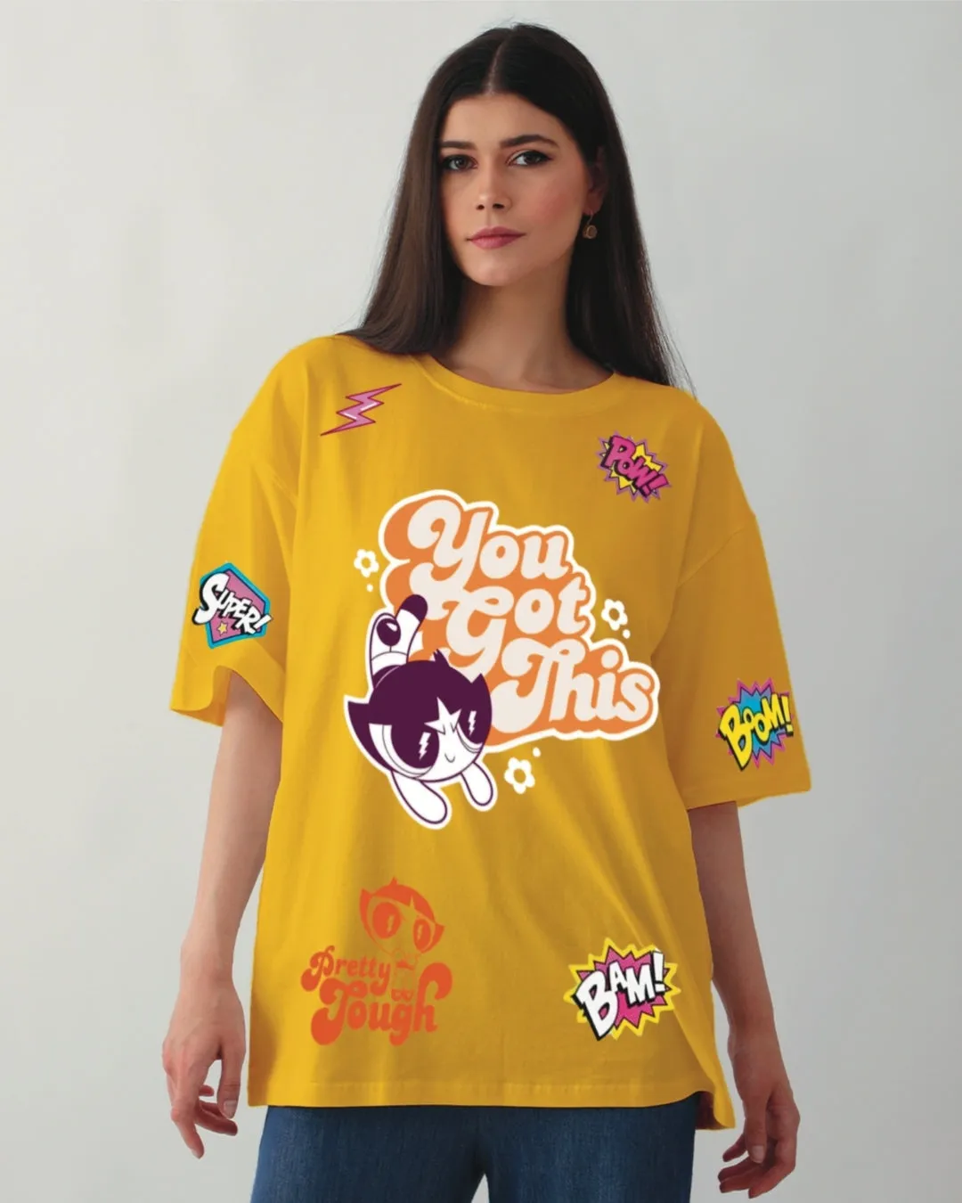 Pack of 2 Women's Oversized Tees - Funky Gurls & You Got This