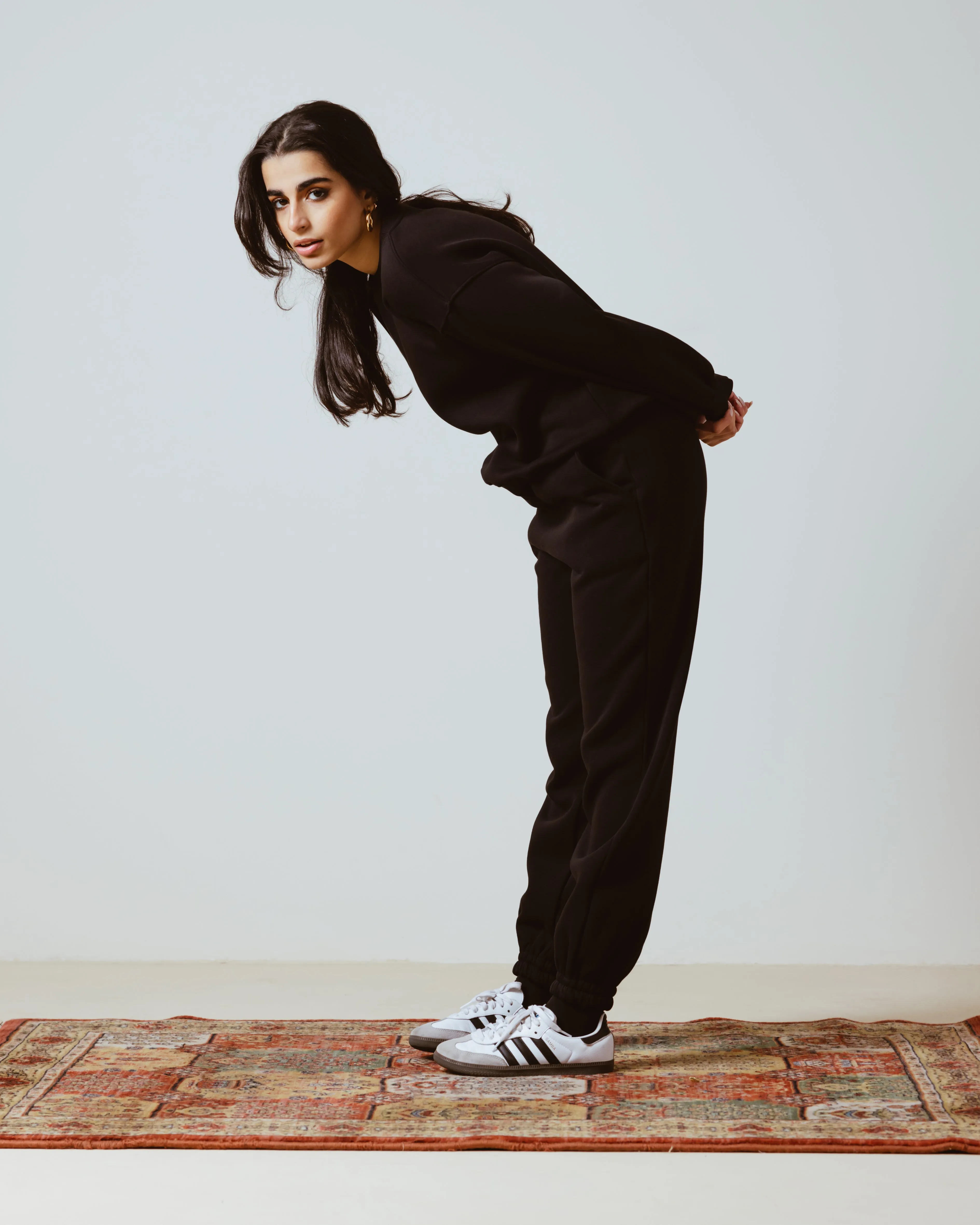PLUSH BOYFRIEND JOGGERS BLACK