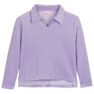 Polo Pullover - Lilac Velour