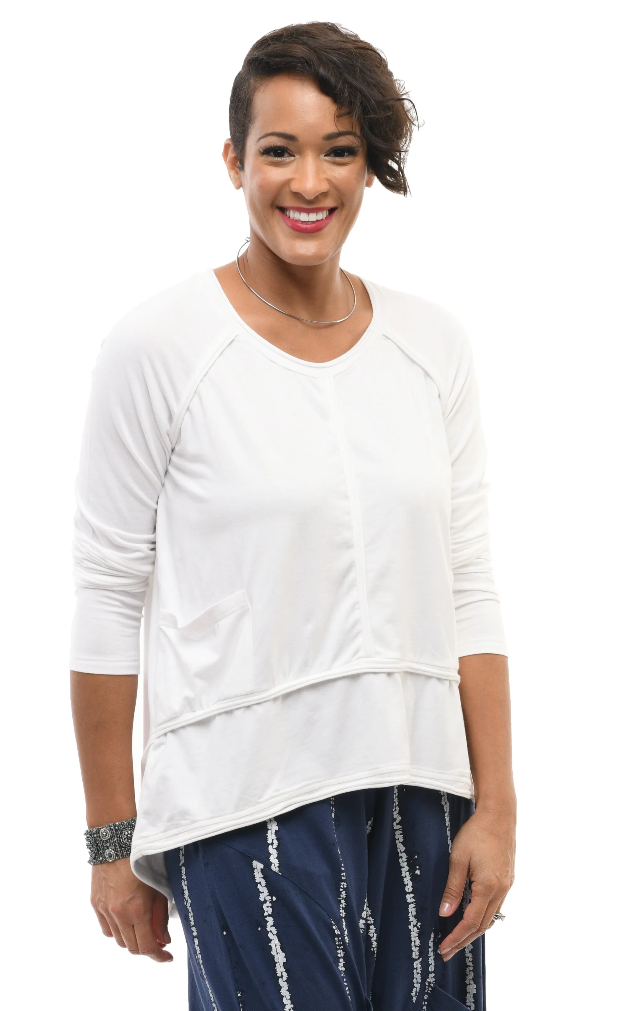 Presley Womens Top in Cream