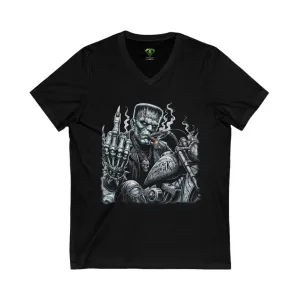 Pull my Finger, Frank say's, V-Neck Tee, Edgy Graphic tees